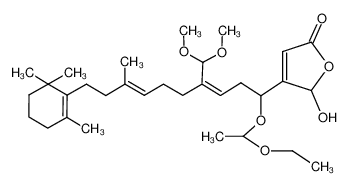 105426-92-4 4-((7E)-4-(dimethoxymethyl)-1-(1-ethoxyethoxy)-8-methyl-10-(2,6,6-trimethylcyclohex-1-en-1-yl)deca-3,7-dien-1-yl)-5-hydroxyfuran-2(5H)-one