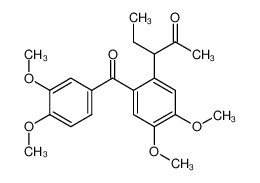 3-[2-(3,4-二甲氧基苯甲酰基)-4,5-二甲氧基苯基]戊-2-酮