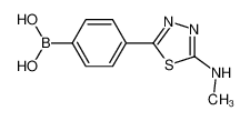 4-(5-(甲基氨基)-1,3,4-噻二唑-2-基)苯硼酸