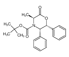 123098-55-5 spectrum, (3S,5S,6R)-4-(tert-butyloxycarbonyl)-5,6-diphenyl-3-methyl-2,3,5,6-tetrahydro-4H-1,4-oxazin-2-one
