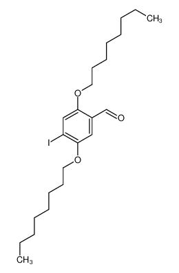 4-iodo-2,5-dioctoxybenzaldehyde 186358-39-4