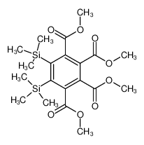 128408-44-6 1,2,3,4-tetrakis(carbomethoxy)-5,6-bis(trimethylsilyl)benzene