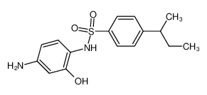 38880-70-5 spectrum, N-(4-amino-2-hydroxyphenyl)-4-(sec-butyl)benzenesulfonamide