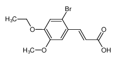 3-(2-bromo-4-ethoxy-5-methoxyphenyl)prop-2-enoic acid 423753-00-8