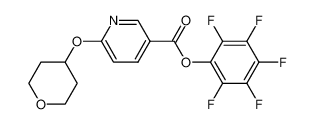 (2,3,4,5,6-pentafluorophenyl) 6-(oxan-4-yloxy)pyridine-3-carboxylate 910036-96-3