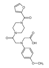 [{2-[4-(2-Furoyl)piperazin-1-yl]-2-oxoethyl}-(4-methoxyphenyl)amino]acetic acid