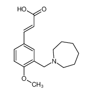 (2E)-3-[3-(Azepan-1-ylmethyl)-4-methoxyphenyl]-acrylic acid