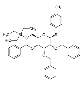 1206803-28-2 spectrum, p-methylphenyl 2,3,4-tri-O-benzyl-6-O-triethyl-silyl-1-thio-β-D-glucopyranoside