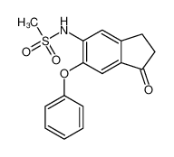 N-[1-氧代-6-(苯氧基)-2,3-二氢茚-5-基]甲烷磺酰胺