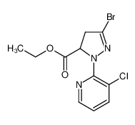 5-bromo-2-(3-chloro-pyridin-2-yl)-3,4-dihydro-2H-pyrazole-3-carboxylic acid ethyl ester