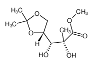 1351925-17-1 (3R)-methyl 3-((R)-2,2-dimethyl-1,3-dioxolan-4-yl)-2,3-dihydroxy-2-methylpropanoate