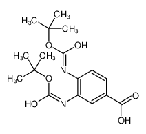 3,4-bis[(2-methylpropan-2-yl)oxycarbonylamino]benzoic acid 66636-17-7