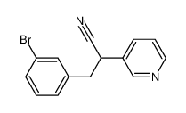 3-(3-bromophenyl)-2-pyridin-3-ylpropanenitrile 850349-66-5