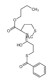 butyl 2-(3-benzoylsulfanylpropanoylamino)-4-methylsulfanylbutanoate 105755-08-6