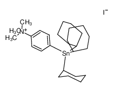 106336-55-4 {(cyclo-C6H11)3SnC6H4-p-N(CH3)3}I