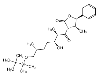 856190-87-9 spectrum, (4R,5S)-3-[(2'R,3'S,6'R)-7'-tert-butyldimethylsilyloxy-3'-hydroxy-2',5'-dimethyl-1'-heptanoyl]-4-methyl-5-phenyl-2-oxazolidinone