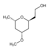 148066-69-7 spectrum, 2-((2S,4R,6S)-4-Methoxy-6-methyl-tetrahydro-pyran-2-yl)-ethanol