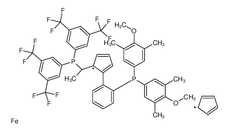 849925-20-8 structure, C52H44F12FeO2P2