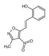 85364-66-5 3-methyl-4-nitro-5-[2-(2-hydroxyphenyl)ethenyl]isoxazole