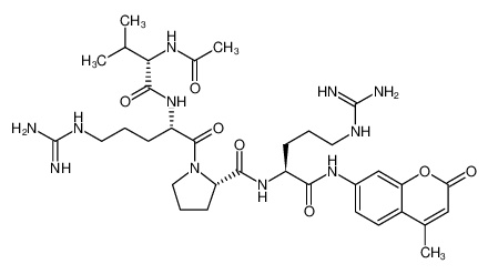 L-Argininamide, N-acetyl-L-valyl-L-arginyl-L-prolyl-N-(4-methyl-2-oxo-2H-1-benzopyran-7-yl)-