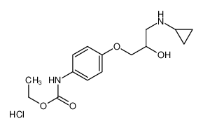 ethyl N-[4-[3-(cyclopropylamino)-2-hydroxypropoxy]phenyl]carbamate,hydrochloride 83263-82-5