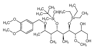 442899-95-8 (3S,4R,5S,6S,7R,8R)-6-((tert-butyldimethylsilyl)oxy)-8-((3,4-dimethoxybenzyl)oxy)-3-methoxy-5,7-dimethyl-4-((triethylsilyl)oxy)nonane-1,2-diol