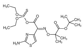 O-(2-(2-氨基噻唑-4-基)-2-((1-叔丁氧羰基-1-甲基乙氧基)亚氨基)乙酰基) O’,O’’-二乙基硫代磷酸酯