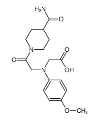 [{2-[4-(Aminocarbonyl)piperidin-1-yl]-2-oxoethyl}(4-methoxyphenyl)amino]acetic acid 1142205-79-5