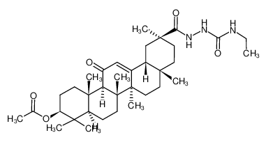 182682-67-3 (3S,4aR,6aR,6bS,8aS,11S,12aR,14aR,14bS)-11-(2-(ethylcarbamoyl)hydrazine-1-carbonyl)-4,4,6a,6b,8a,11,14b-heptamethyl-14-oxo-1,2,3,4,4a,5,6,6a,6b,7,8,8a,9,10,11,12,12a,14,14a,14b-icosahydropicen-3-yl acetate