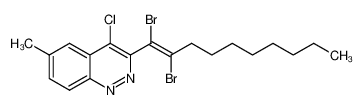 3-(1,2-dibromodec-1-enyl)-4-chloro-6-methylcinnoline 1204213-42-2