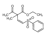 83219-79-8 ethyl 2-methyl-3-oxo-2-[(Z)-2-(phenylsulfonyl)vinyl]butanoate