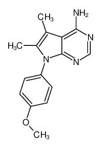 7-(4-甲氧基苯基)-5,6-二甲基-7h-吡咯并[2,3-d]嘧啶-4-胺