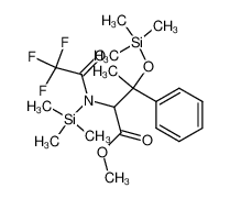 methyl 3-phenyl-2-(2,2,2-trifluoro-N-(trimethylsilyl)acetamido)-3-((trimethylsilyl)oxy)butanoate 101047-37-4