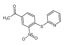 1-(3-nitro-4-pyridin-2-ylsulfanylphenyl)ethanone 175137-44-7