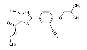 160844-75-7 2-(3-氰基-4-异丁氧基苯基)-4-甲基噻唑-5-甲酸乙酯