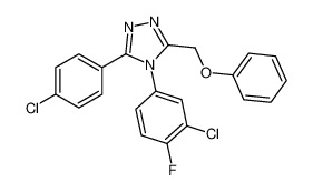 141079-13-2 structure, C21H14Cl2FN3O