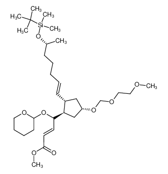 93929-71-6 methyl-4-((1R,2S,4S)-2-((6S,2E)-6-t-butyldimethyl-silyloxy-1-heptenyl)-4-(1-methoxyethoxymethoxy)-1-cyclopentyl)-4(R,S)-tetrahydropyranyloxy-(2E)-butenoate