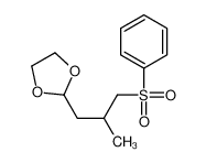 2-[3-(benzenesulfonyl)-2-methylpropyl]-1,3-dioxolane 88408-83-7