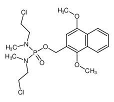 289896-57-7 2-(1,4-dimethoxynaphthyl)methyl bis[N-methyl-N-(2-chloroethyl)]phosphorodiamidate