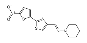 (E)-1-[2-(5-nitrothiophen-2-yl)-1,3-thiazol-4-yl]-N-piperidin-1-ylmethanimine 31898-46-1