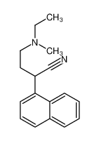 4-[ethyl(methyl)amino]-2-naphthalen-1-ylbutanenitrile 2572-71-6