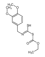 ethyl (3,4-dimethoxyphenyl)methylcarbamothioylsulfanylformate 22623-49-0