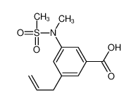 3-[methyl(methylsulfonyl)amino]-5-prop-2-enylbenzoic acid 847157-50-0