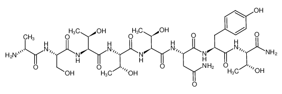 106362-34-9 structure, C35H56N10O15