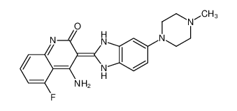 (3Z)-4-Amino-5-fluoro-3-[5-(4-methyl-1-piperazinyl)-1,3-dihydro-2 H-benzimidazol-2-ylidene]-2(3H)-quinolinone 1027263-12-2