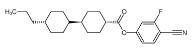 TRANS,TRANS-4-CYANO-3-FLUOROPHENYL-4''-PROPYL-BICYCLOHEXYL-4-CARBOXYLATE 94353-26-1