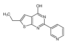 6-ethyl-2-pyridin-3-yl-3H-thieno[2,3-d]pyrimidin-4-one 77373-44-5
