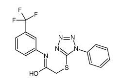 5947-93-3 structure, C16H12F3N5OS