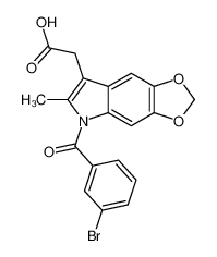 50332-02-0 structure, C19H14BrNO5