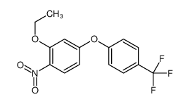 2-ethoxy-1-nitro-4-[4-(trifluoromethyl)phenoxy]benzene 50594-37-1